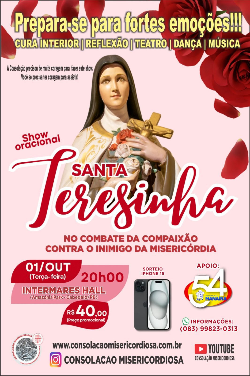 Show Oracional de Santa Teresinha celebra 34 anos da Comunidade Consolação Misericordiosa