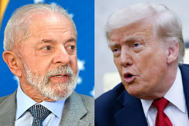 Lula acusa Trump de mentir e diz que Brasil ‘não vai ficar de joelhos’