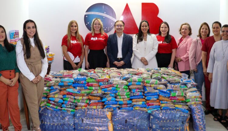 OAB-PB doa mais de uma tonelada de alimentos a entidades sociais;