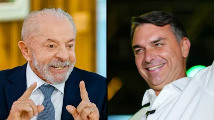 Vox Brasil aponta Lula à frente de Flávio Bolsonaro no 2º turno
